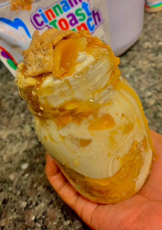 Peach Cobbler Cheesecake Jar