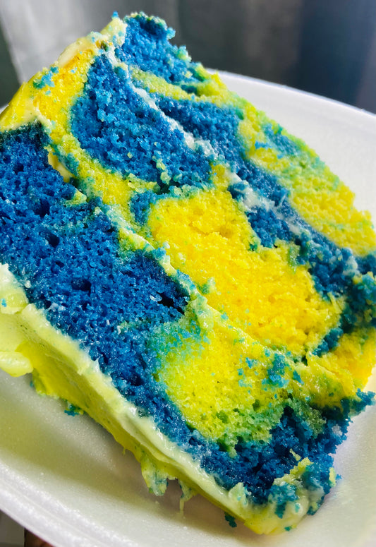 Blue Velvet Lemon Cake Recipe (easy version)