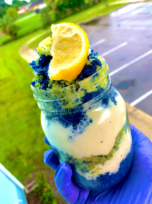 Blue Velvet Lemon Cake Jar💙🍋