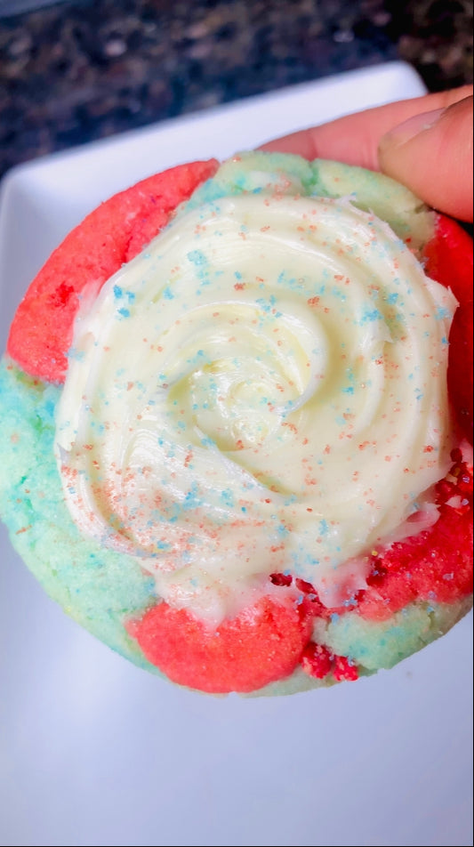 Strawberry Berry Blue Sugar Cookies